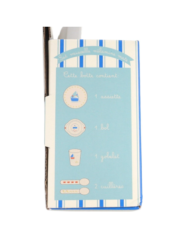 Coffret repas en mélamine Petit matelot