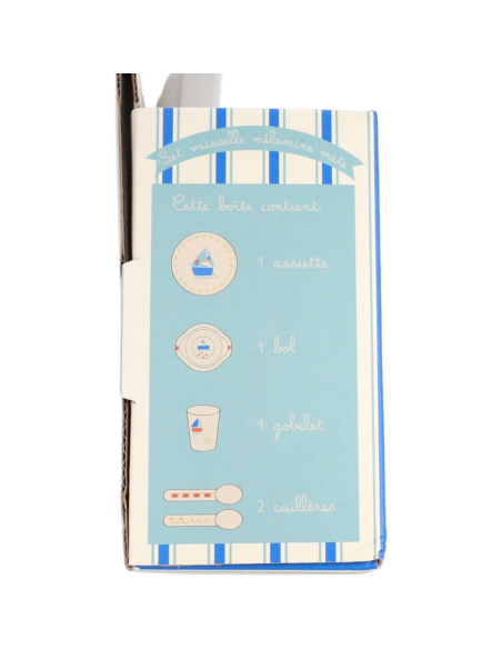 Coffret repas en mélamine Petit matelot