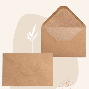Enveloppe kraft pour carte postale