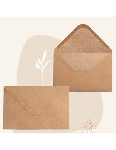 Enveloppe kraft pour carte postale