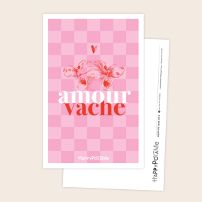 Carte Amour Vache - Happypotame