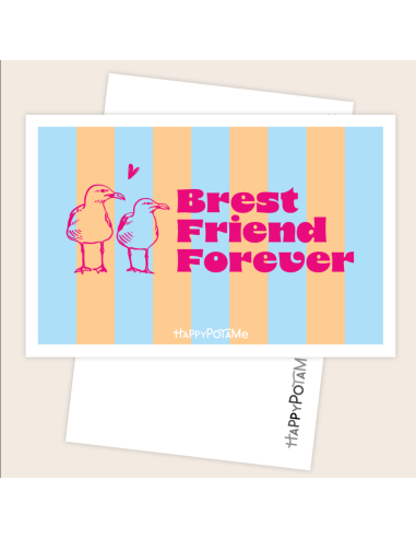 Carte Brest friend forever - Happypotame