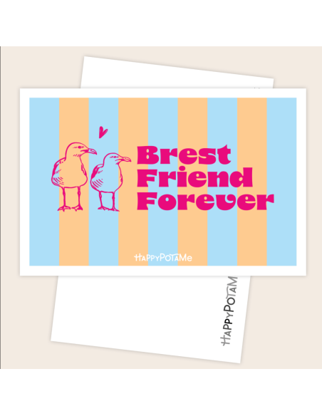 Carte Brest friend forever - Happypotame