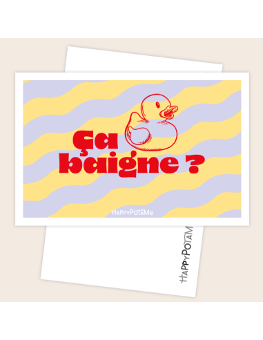 Carte Ca baigne - Happypotame