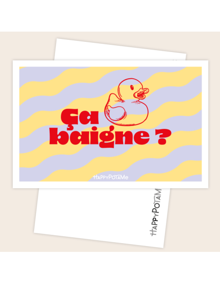Carte Ca baigne - Happypotame