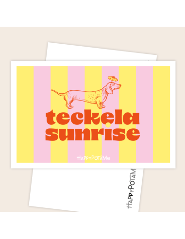 Carte Teckela sunrise - Happypotame