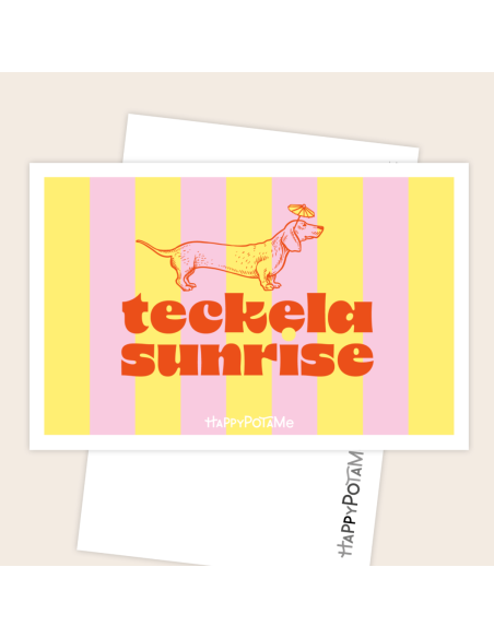Carte Teckela sunrise - Happypotame
