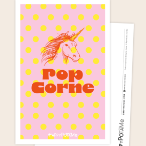 Carte Pop corne - Happypotame
