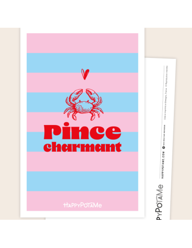 Carte Pince charmant - Happypotame
