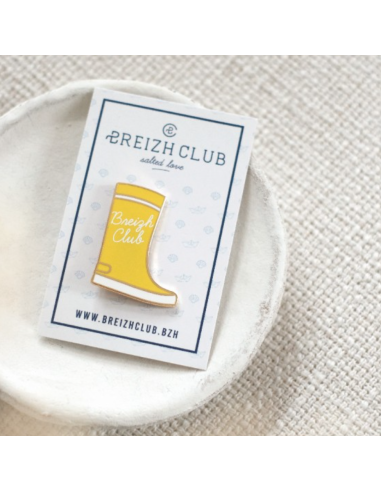 Pin's botte jaune - Breizh Club