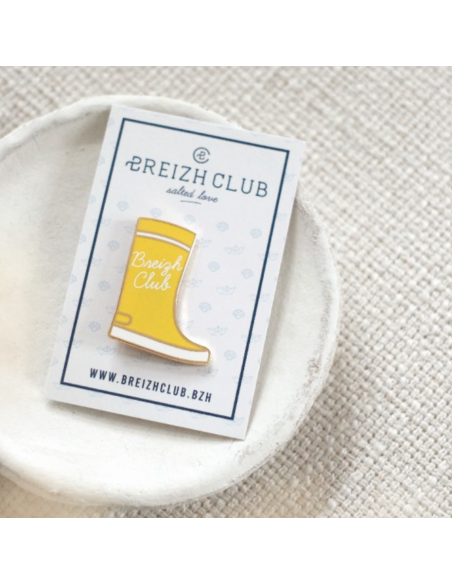 Pin's botte jaune - Breizh Club