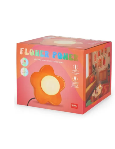 Lampe Flower Power orange - Legami