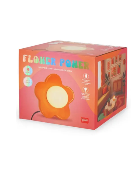 Lampe Flower Power orange - Legami
