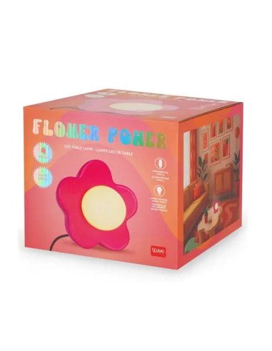 Lampe Flower Power rose - Legami
