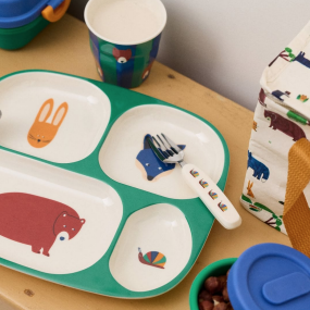 Assiette compartimentée forêt 2