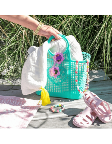Panier shopping bleu - Rex London