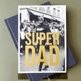 Carte vintage "Superdad" - Atelier Kencre