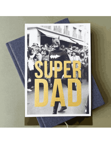 Carte vintage "Superdad" - Atelier Kencre