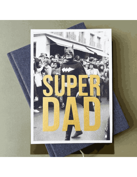 Carte vintage "Superdad" - Atelier Kencre