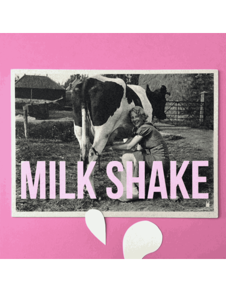 Carte vintage "Milkshake" - Atelier Kencre