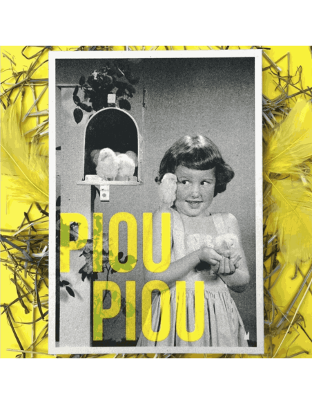 Carte vintage "Piou Piou" - Atelier Kencre