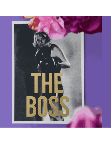 Carte vintage "THE BOSS" - Atelier Kencre
