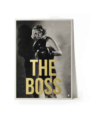 Carte vintage "THE BOSS" - Atelier Kencre
