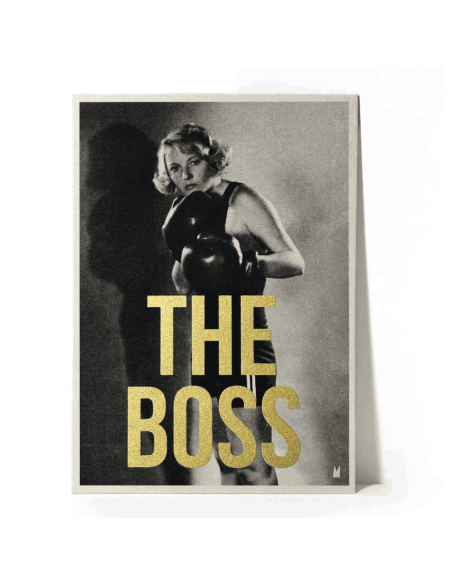 Carte vintage "THE BOSS" - Atelier Kencre