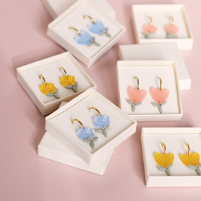 Boucles d'oreilles Fleurs - Les Mignonneries