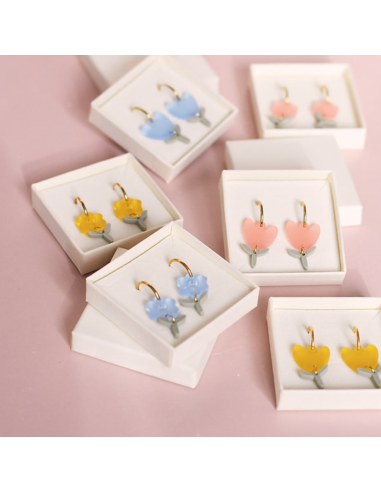 Boucles d'oreilles Fleurs - Les Mignonneries