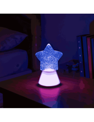 Lampe à paillettes Etoile Magique - Little L