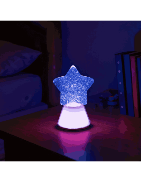 Lampe à paillettes Etoile Magique - Little L
