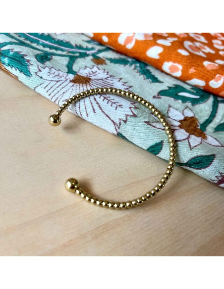 Bracelet Jonc avec billes - Bijou de Mimi