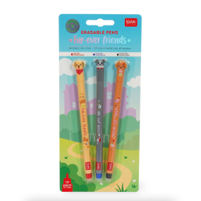 Set de 3 stylos à encre effaçable Chiens - Legami 2