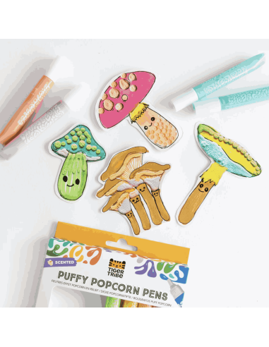 Stylos parfumés effet pop corn - Tiger tribe