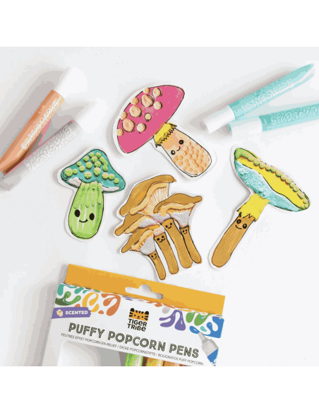 Stylos parfumés effet pop corn - Tiger tribe