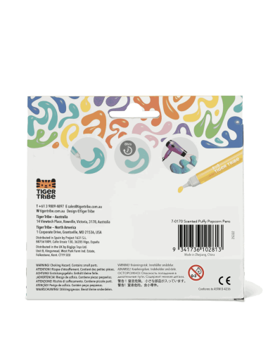 Stylos parfumés effet pop corn - Tiger tribe