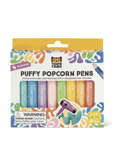 Stylos parfumés effet pop corn - Tiger tribe