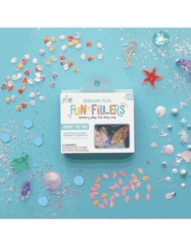 Fun Fillers pour bouteille et jeu sensoriel Mer- Glo pals