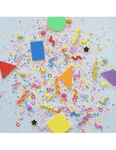 Fun Fillers pour bouteille et jeu sensoriel Formes- Glo pals