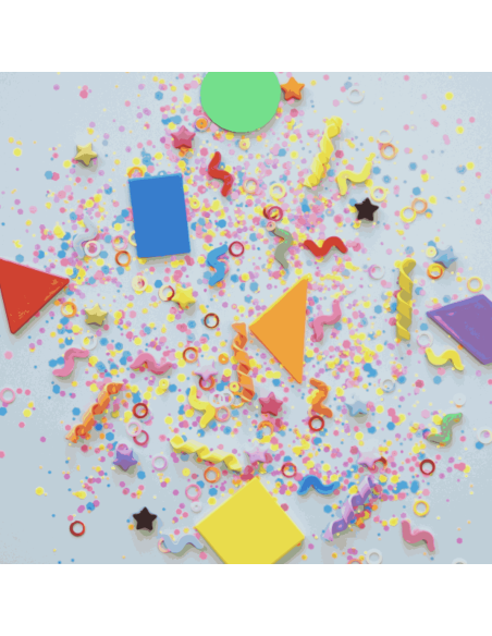 Fun Fillers pour bouteille et jeu sensoriel Formes- Glo pals