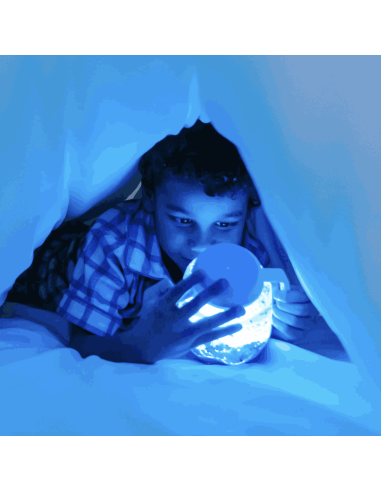 Bocal sensoriel Bleu - Glo Pals