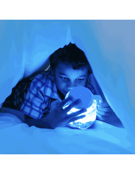 Bocal sensoriel Bleu - Glo Pals
