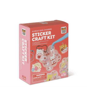Kit bricolage avec stickers bijou de sac Kawai - Tiger Tribe 2