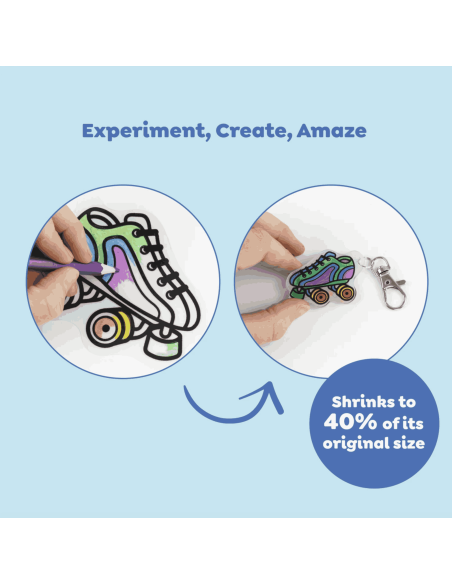 Kit créatif en plastique fou Shrinkorama - Tiger Tribe