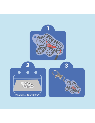 Kit créatif en plastique fou Shrinkorama - Tiger Tribe