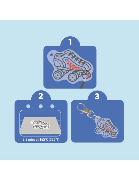 Kit créatif en plastique fou Shrinkorama - Tiger Tribe