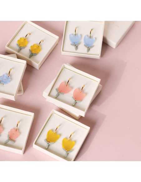 Boucles d'oreilles Tulipes - Les Mignonneries