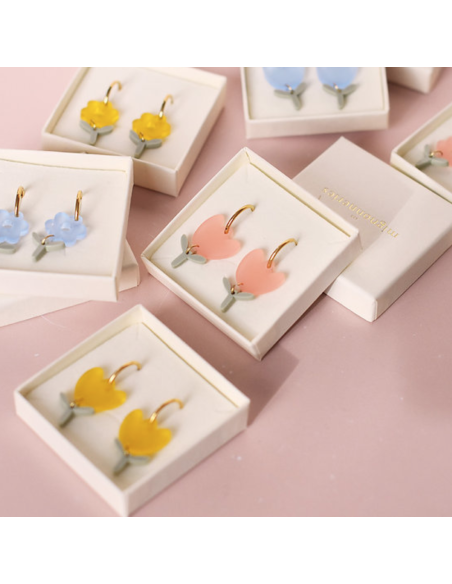 Boucles d'oreilles Tulipes - Les Mignonneries