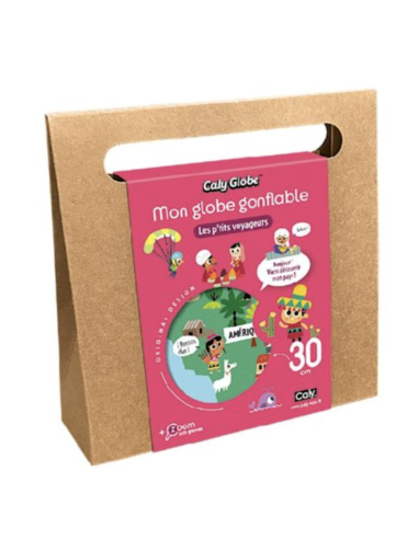 Globe gonflable "Petits Voyageurs" 30 cm - Caly